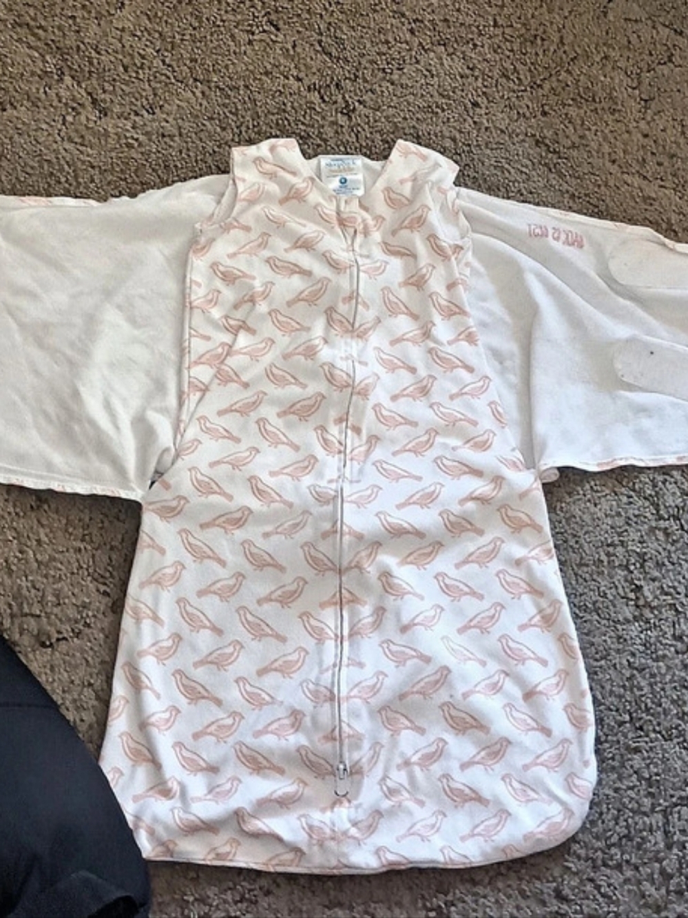 HALO SleepSack wearable blanket Pink White Baby Small